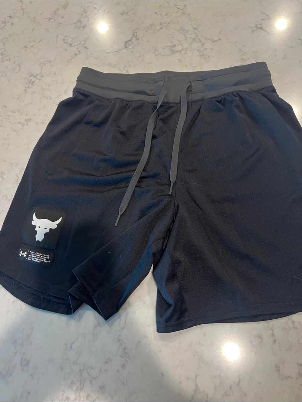 Under Armour Black Project Rock Men's Athletic Shorts